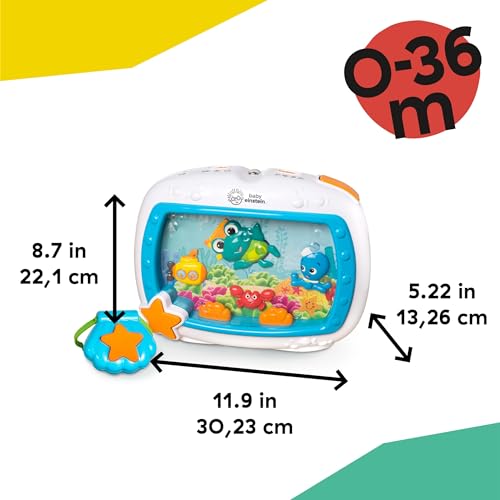 Baby Einstein Sea Dreams Soother Musical Crib Toy and Sound Machine, Newborn and up