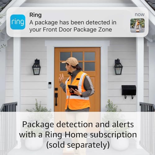 All-new Ring Battery Doorbell, Head-to-Toe Video, Live View with Two-Way Talk, and Motion Detection & Alerts (2024 release), Venetian Bronze