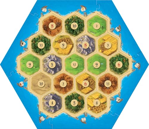 Catan Board Game (Base Game) | Family Board Game | Board Game for Adults and Family | Adventure Board Game | Ages 10+ | for 3 to 4 Players | Average Playtime 60 Minutes | Made by Catan Studio