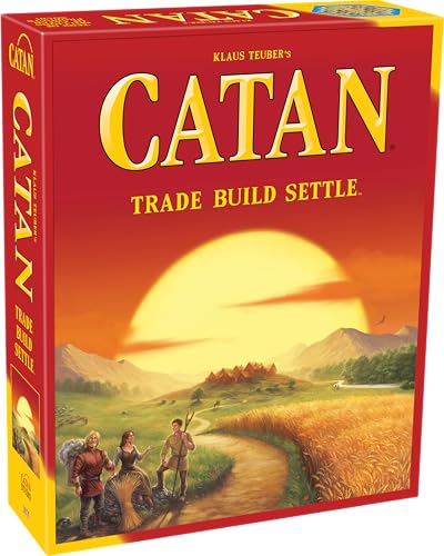 Catan Board Game (Base Game) | Family Board Game | Board Game for Adults and Family | Adventure Board Game | Ages 10+ | for 3 to 4 Players | Average Playtime 60 Minutes | Made by Catan Studio