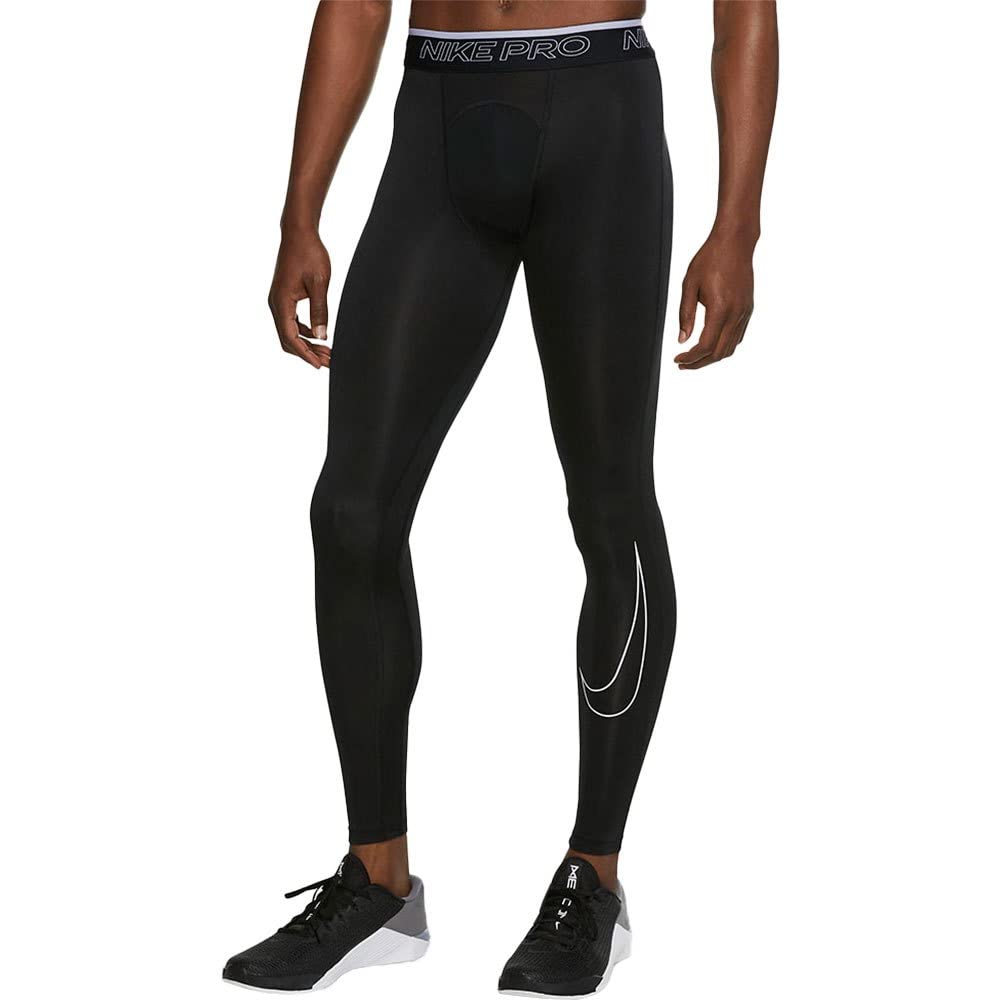 Nike Pro Dri-FIT Men's Tights, Black/White, Large