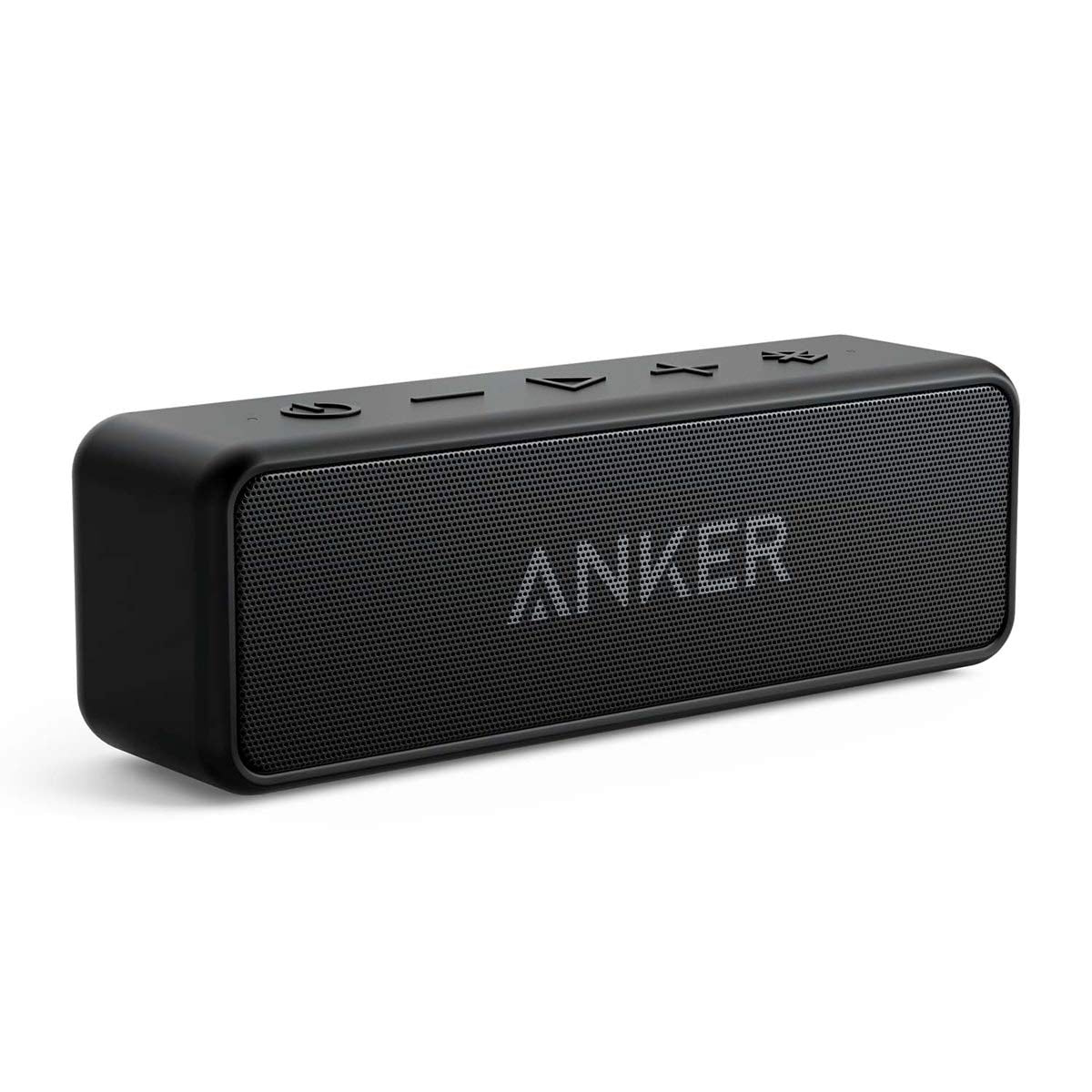 Anker Soundcore 2 Portable Bluetooth Speaker with IPX7 Waterproof, 24-Hour Playtime, Wireless Stereo Pairing, 12W Stereo Sound, Bluetooth 5, Bassup, Electronics for Home, Shower, Outdoors, Travel