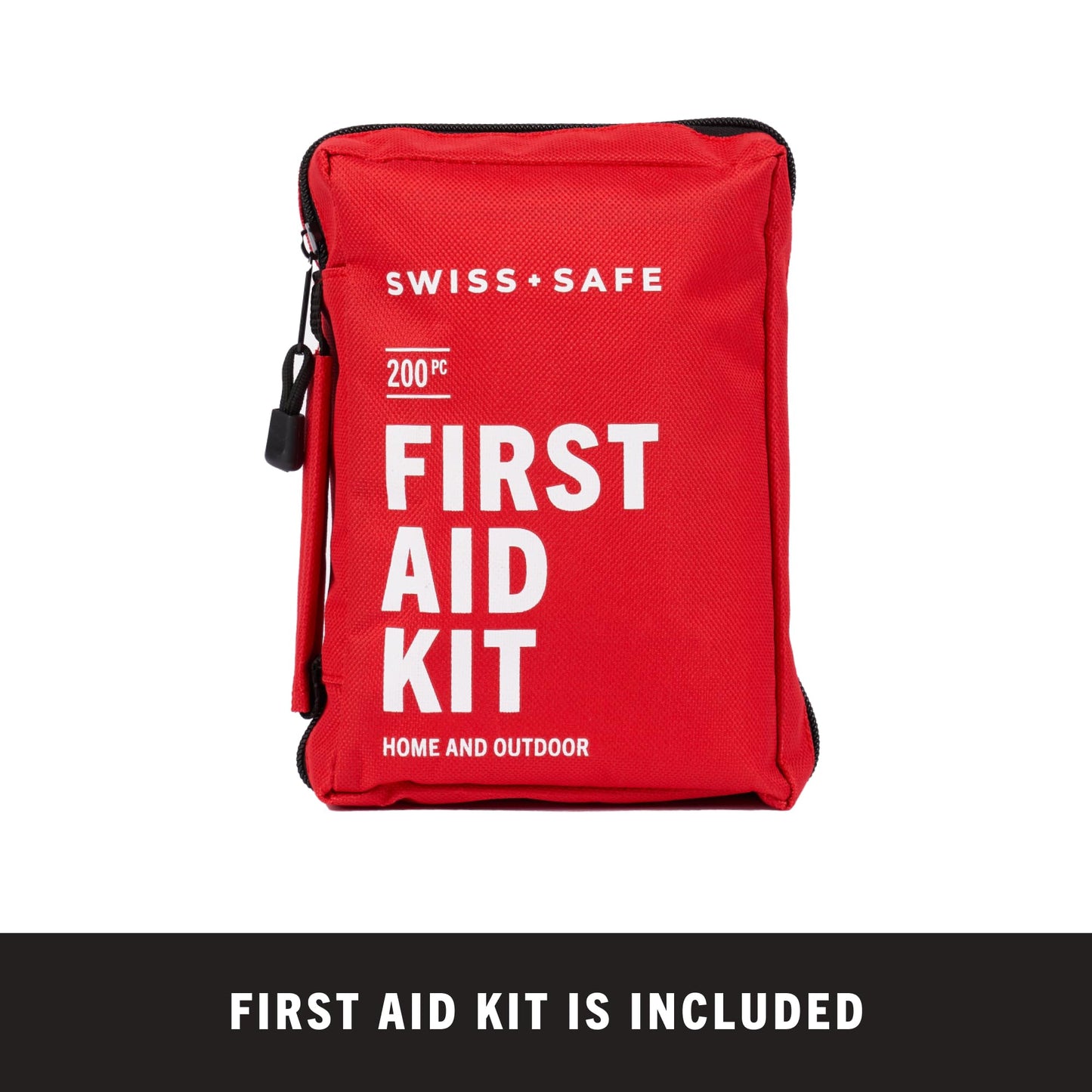 Swiss Safe 2-in-1 First Aid Kit for Car, Travel & Home, Businesses - Bonus Mini Kit for Medical Emergency Aid, Survival, Camping - FSA & HSA Eligible - 233 Piece, Car FAK