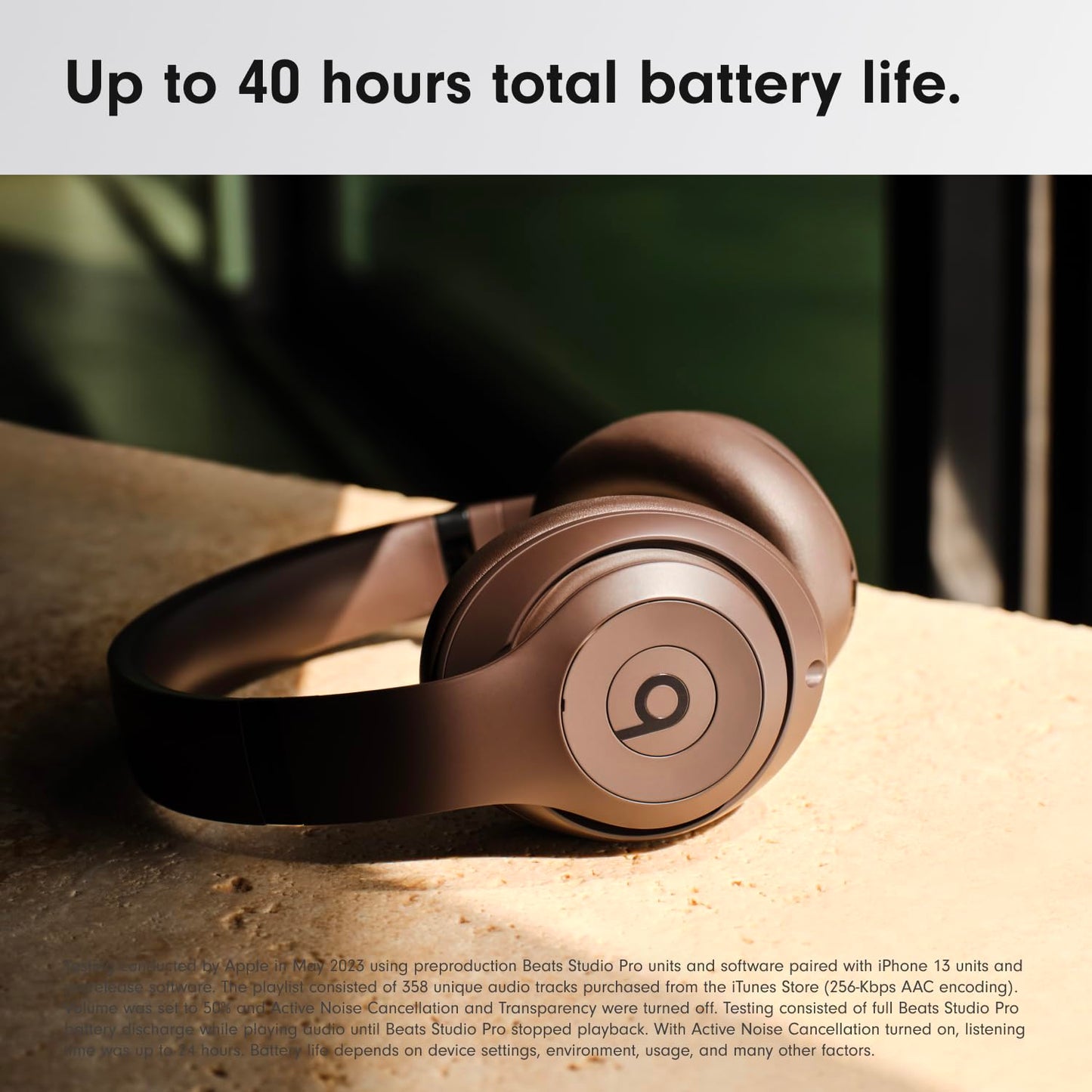 Beats Studio Pro - Wireless Bluetooth Noise Cancelling Headphones - Personalized Spatial Audio, USB-C Lossless Audio, Apple & Android Compatibility, Up to 40 Hours Battery Life - Deep Brown