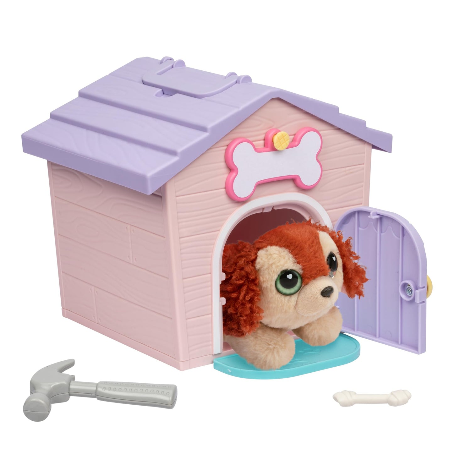 Little Live Pets My Puppy's Home Minis - Pink & Purple Home | Plush Toy & Kennel Playset. Build Your Puppy's Home, Name Your Puppy & Surprise! Puppy Appears! Which Puppy Will You Get? Easy Build DIY