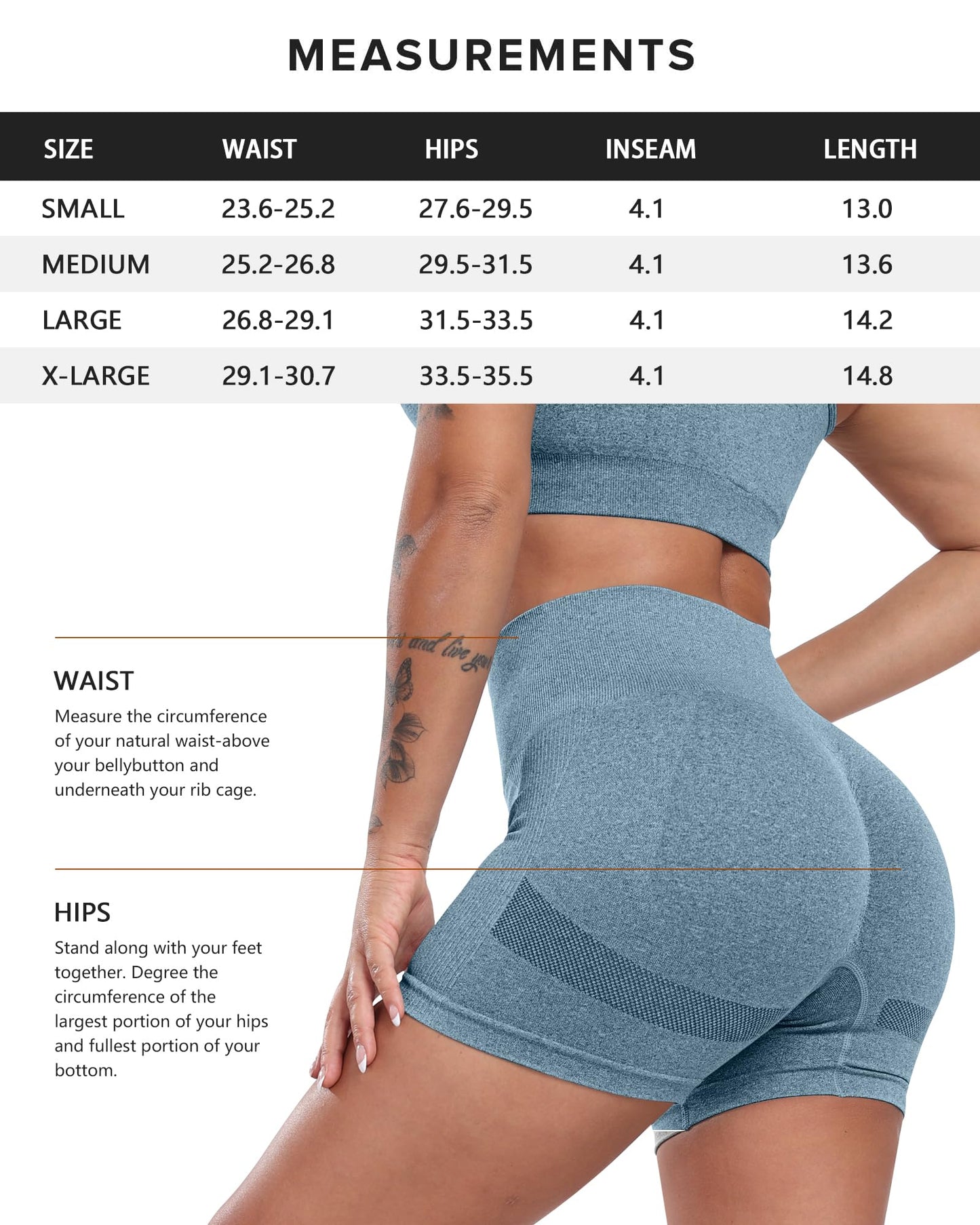 CHRLEISURE Women's 4 Packs Workout Gym Shorts, High Waisted Butt Lifting Scrunch Butt Seamless Booty Shorts(Black,DGray,Pink,Blue,M)