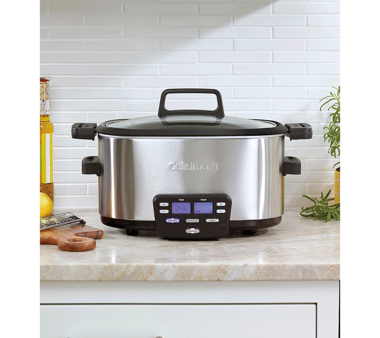 Cuisinart MSC-600 3-In-1 Cook Central 6-Quart Multi-Cooker: Slow Cooker, Brown/Saute, Steamer, Silver