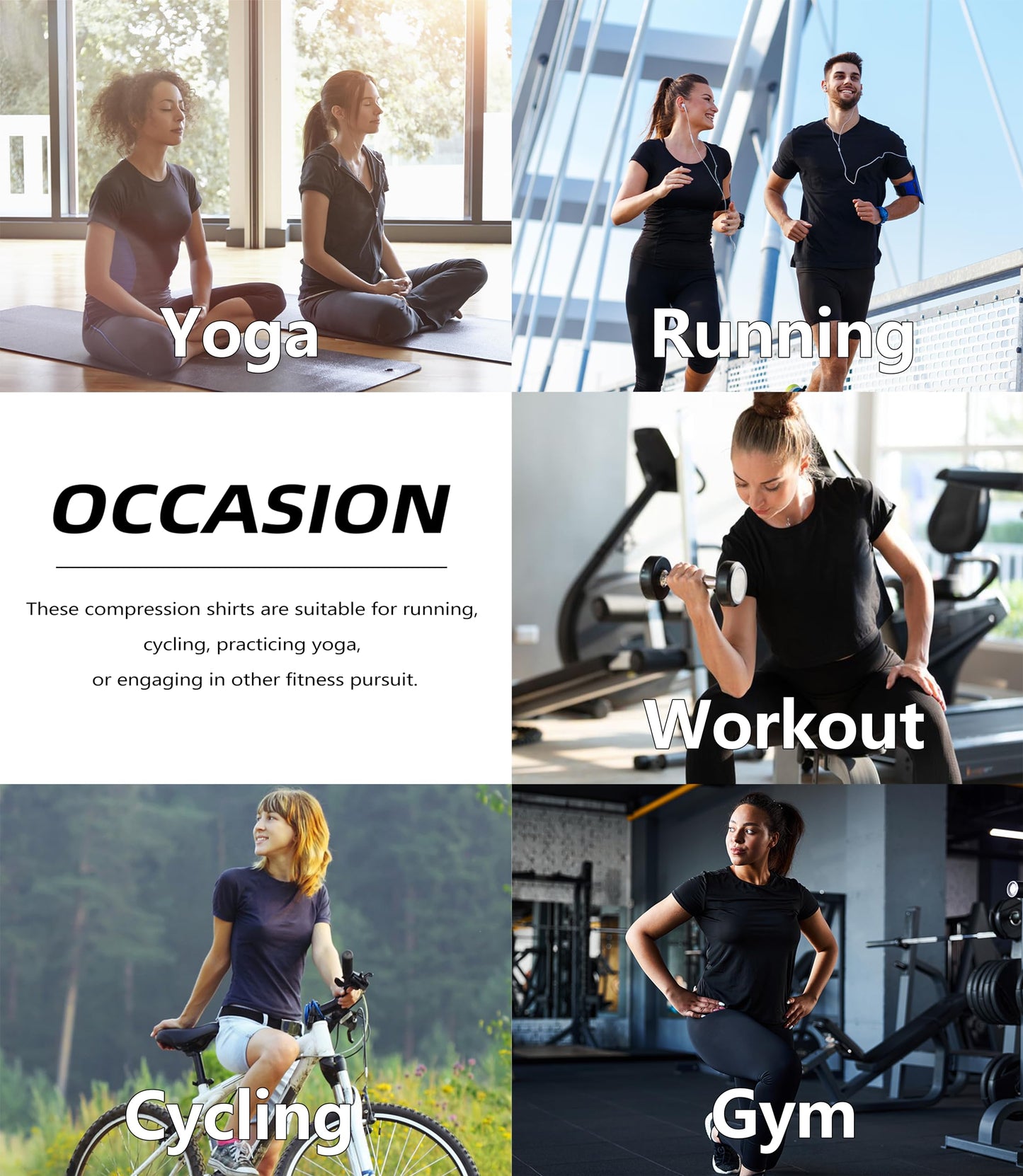 TELALEO 4 Pack Women's Compression Shirt Running Athletic T-Shirts Workout Tops Baselayer Short Sleeve Yoga Gym Sports Gear 2Black/Grey/White S